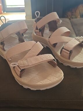 Merrell Speed Fusion Pink Beige Adjustable Strap Sandals